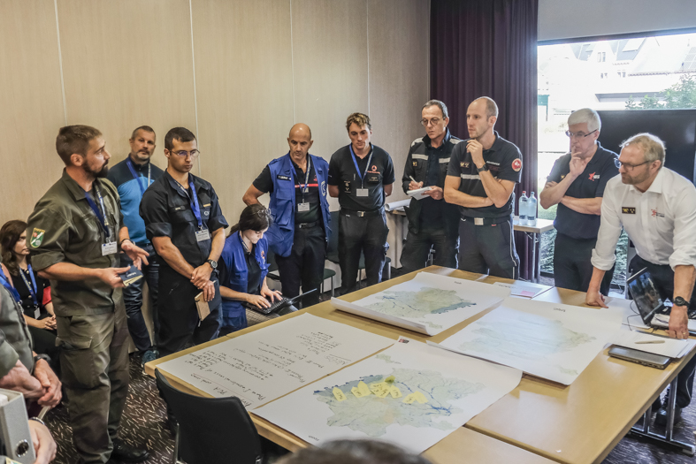 Participants of Modules Table Top Exercise have meeting with LEMA.