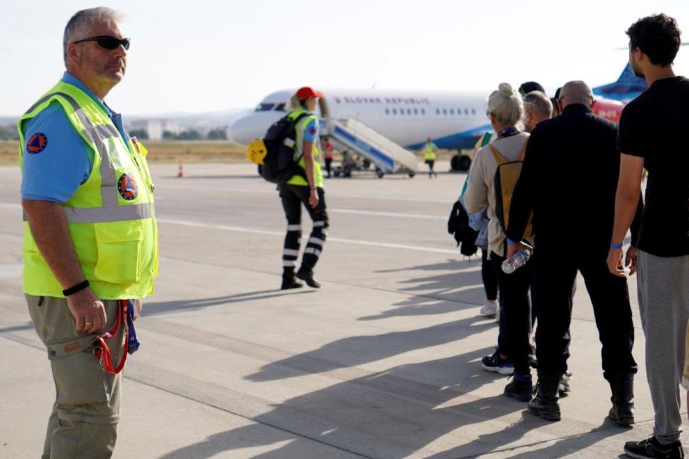 Patients waiting for a MEDEVAC © EU MODEX