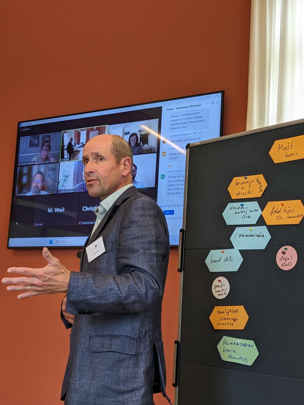 The meeting was accompanied by presentations given by Prof. Lothar Schrott.