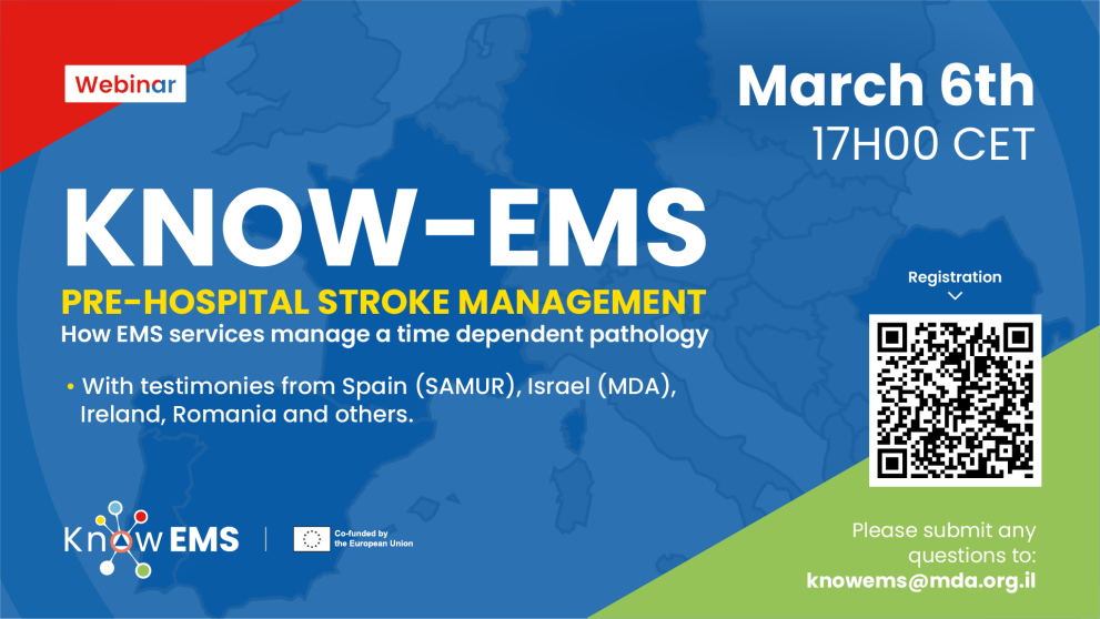 KnowEMS  Next Webinar: "Pre-Hospital Stroke Management"