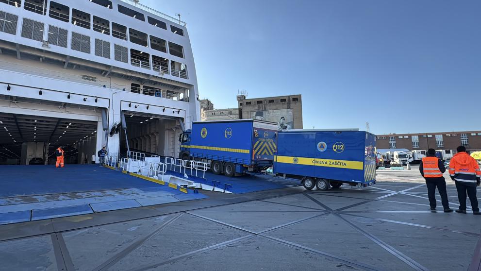 Boarding the ferry