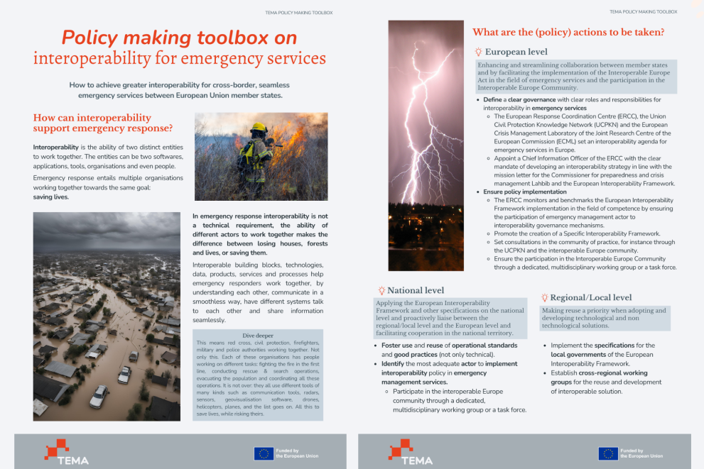 TEMA policy making toolbox
