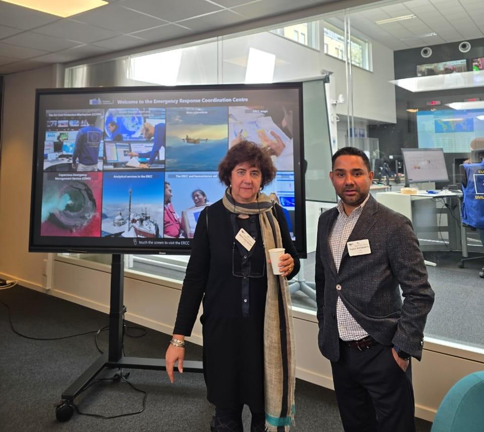 Luísa and Rajesh at the UCPM Kick Off Meeting
