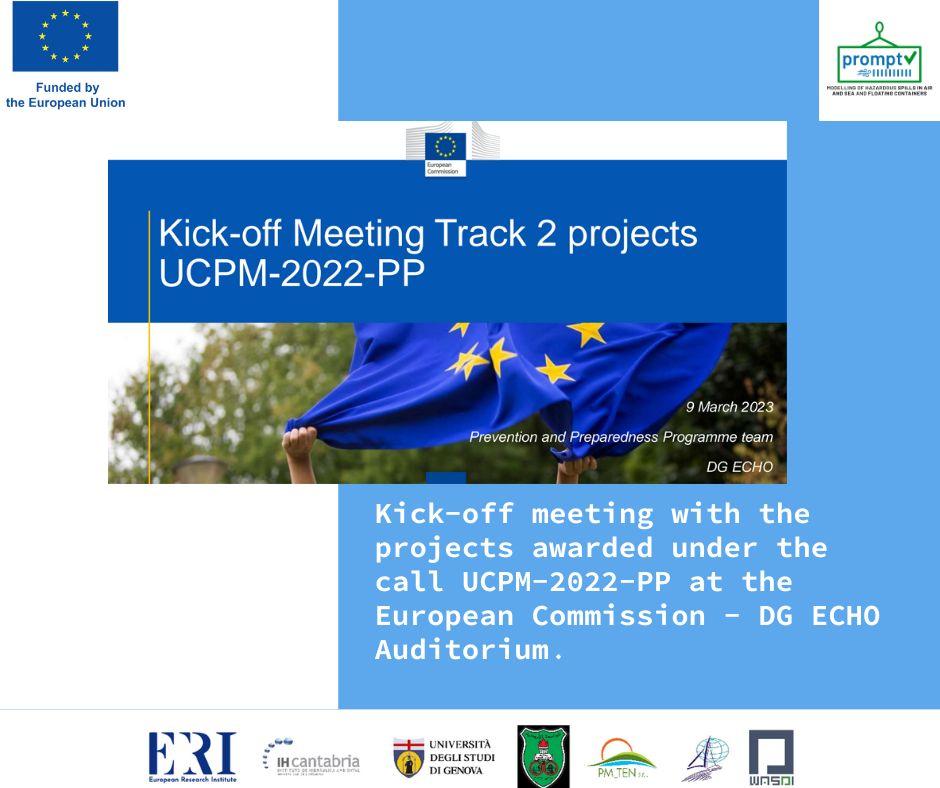 The image depicts a flyer which sum up the info about the Kick-off meeting
