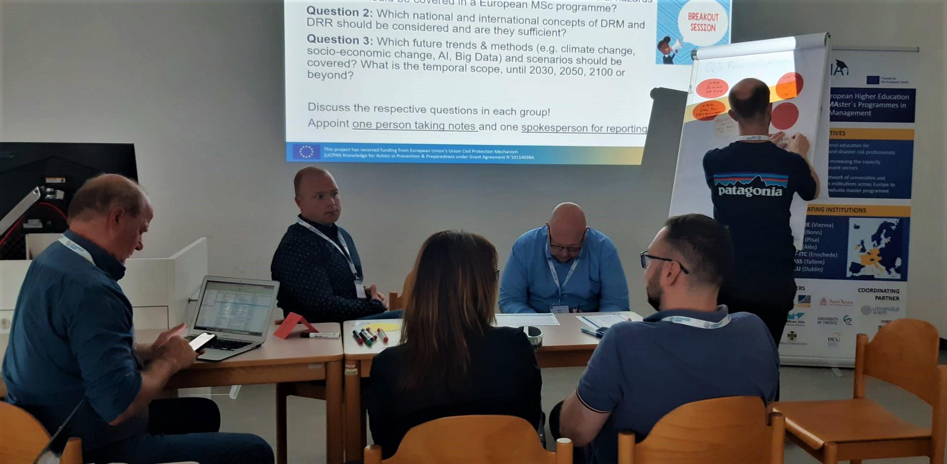 Participants in the break-out session