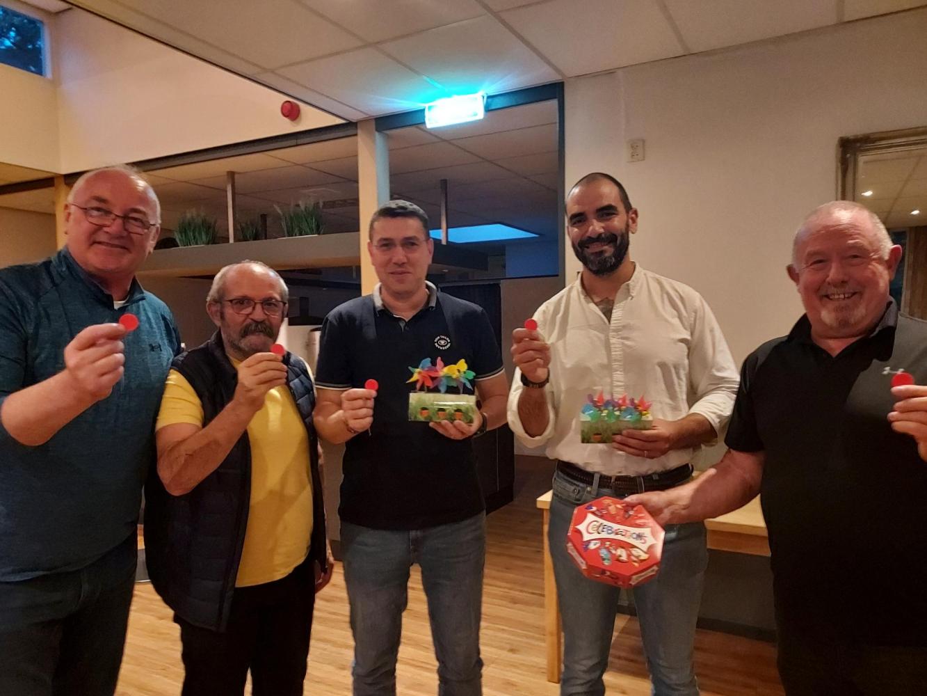 Winning team of the evening pub quiz