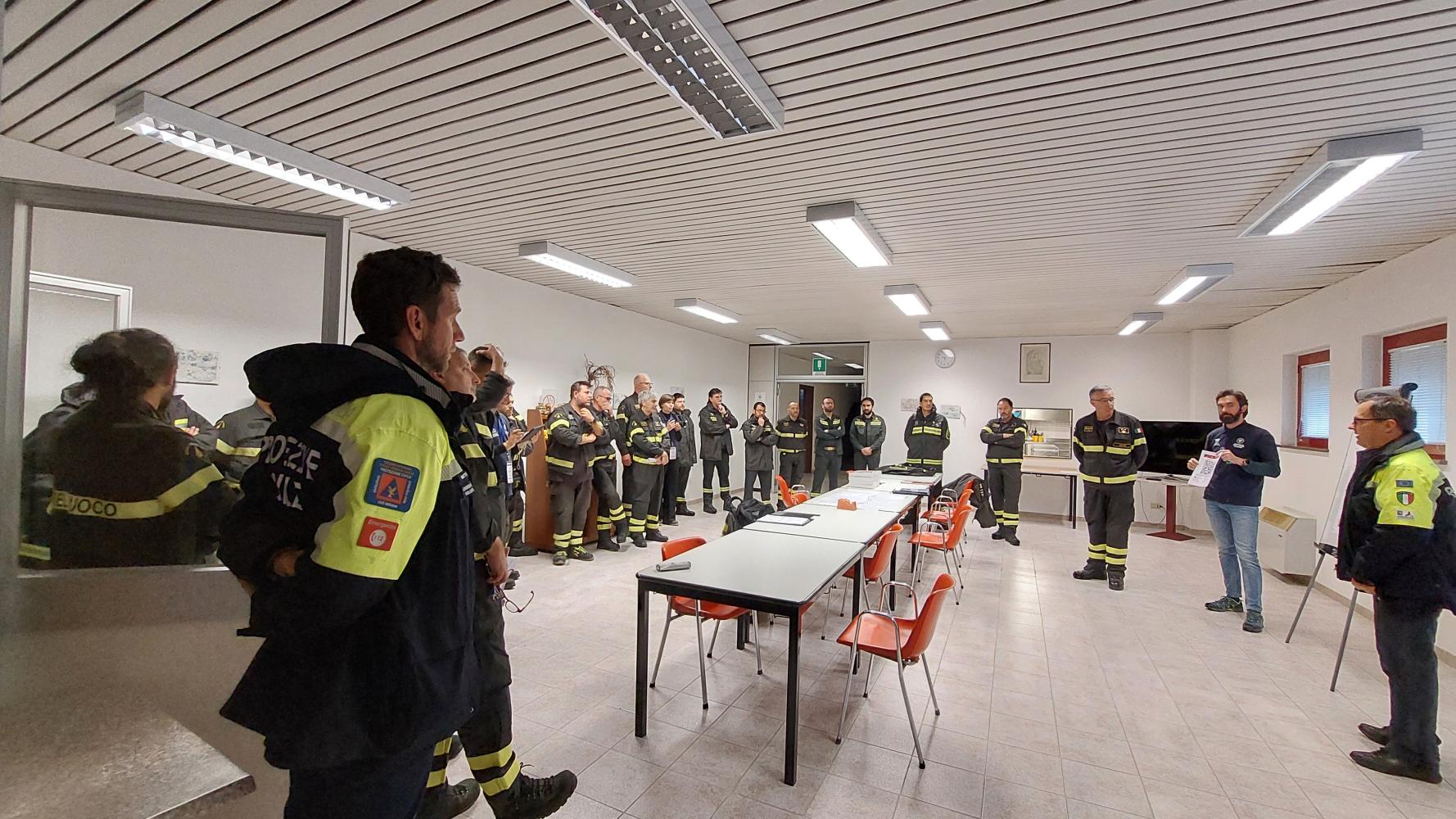 Meeting at the Fire Brigade Command 