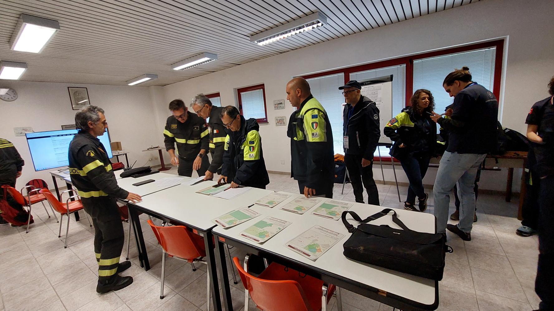 Meeting at the Fire Brigade Command 