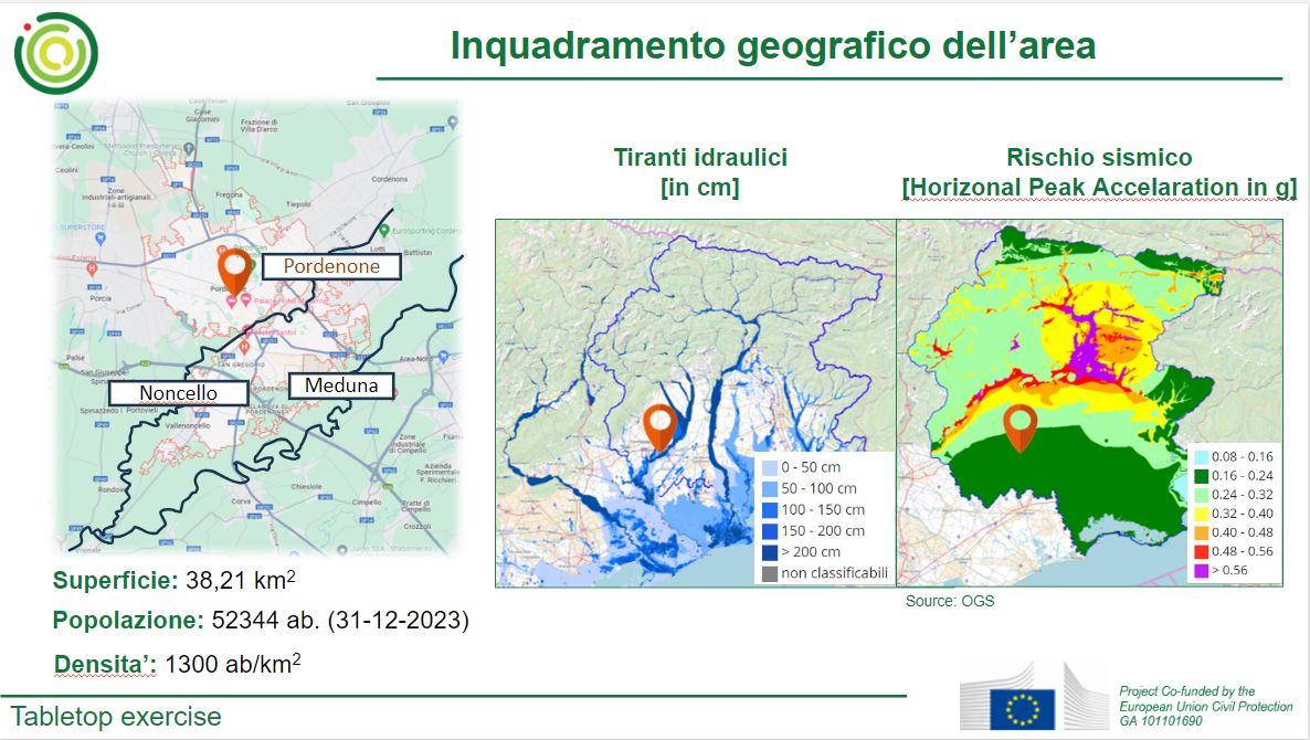 Geographical scenario area 