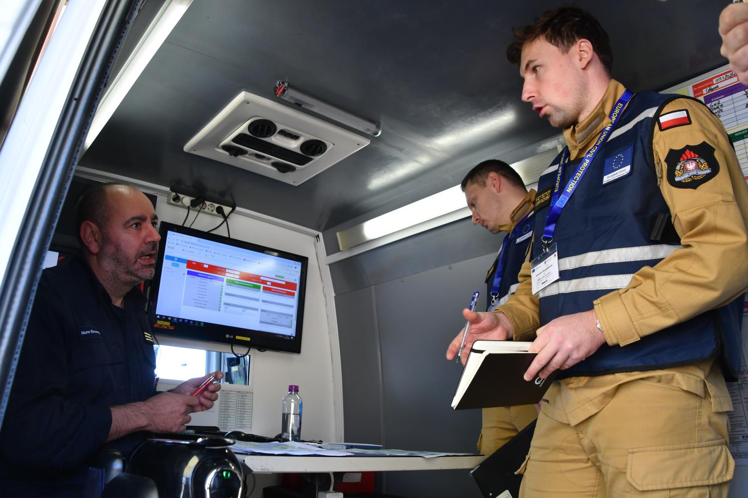 On Site Commanders meeting.