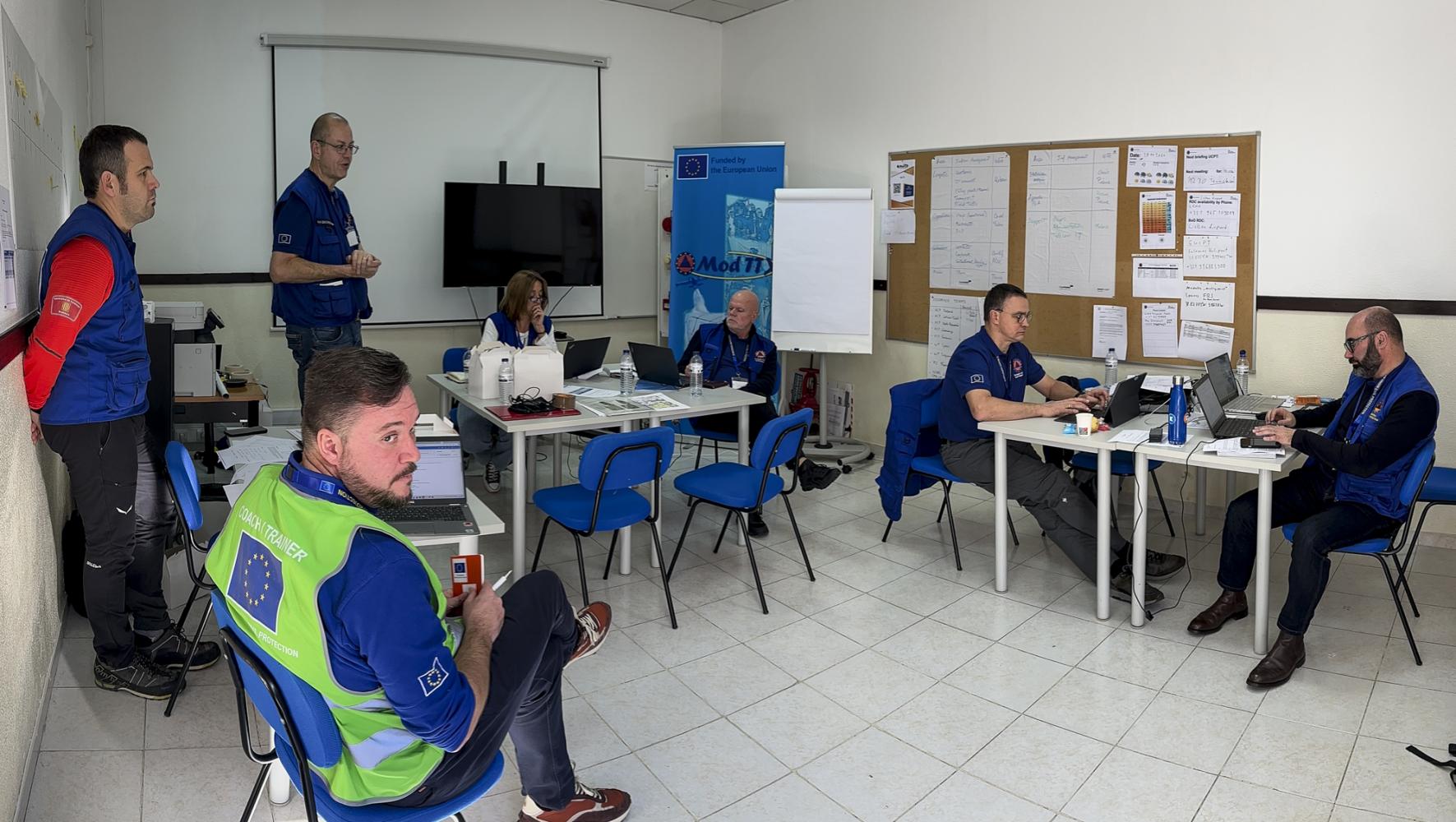 EUCPT office. EUCPT is in their workspace for the ModTTX2.