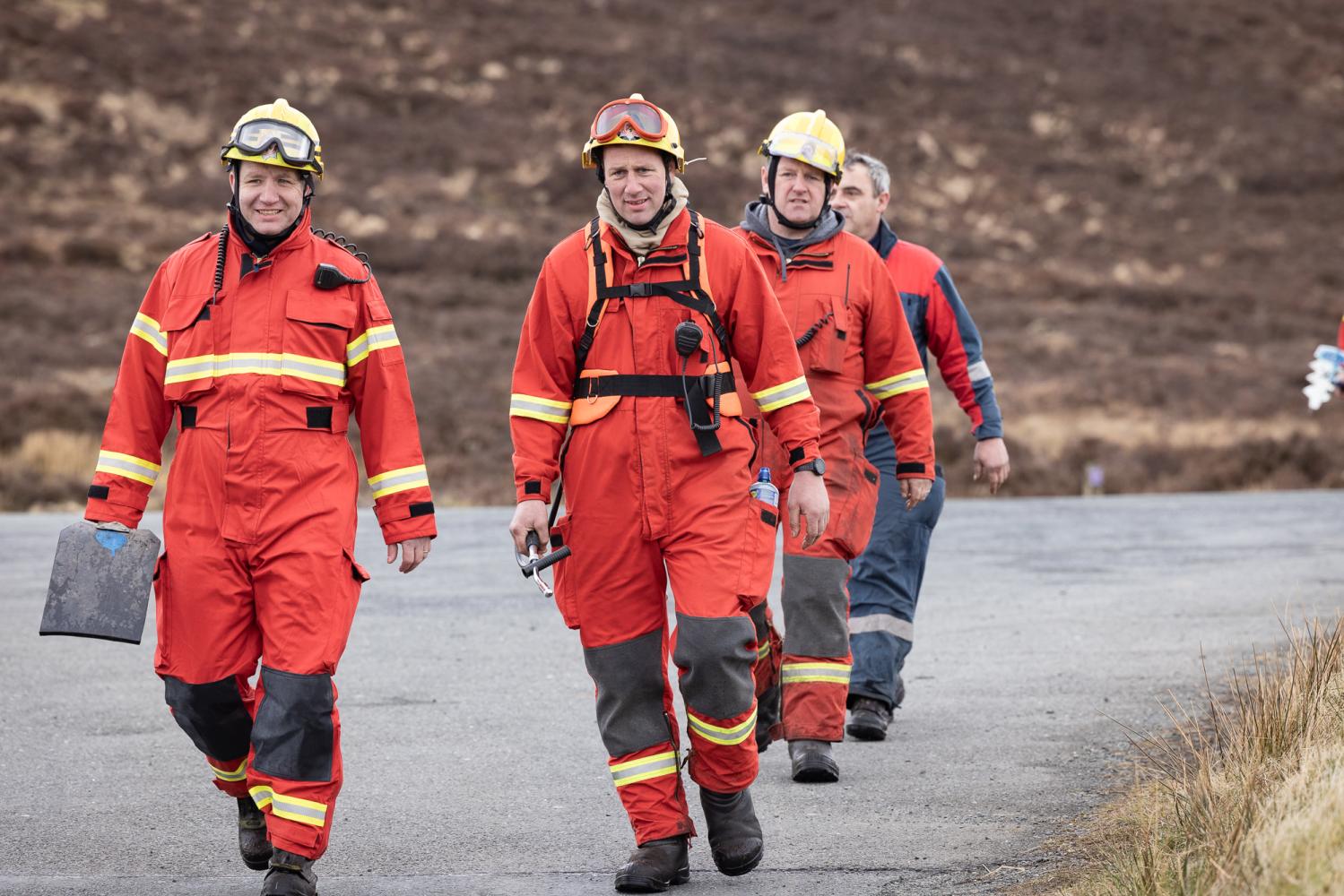 Fire fighters at the EU MODEX field exercise