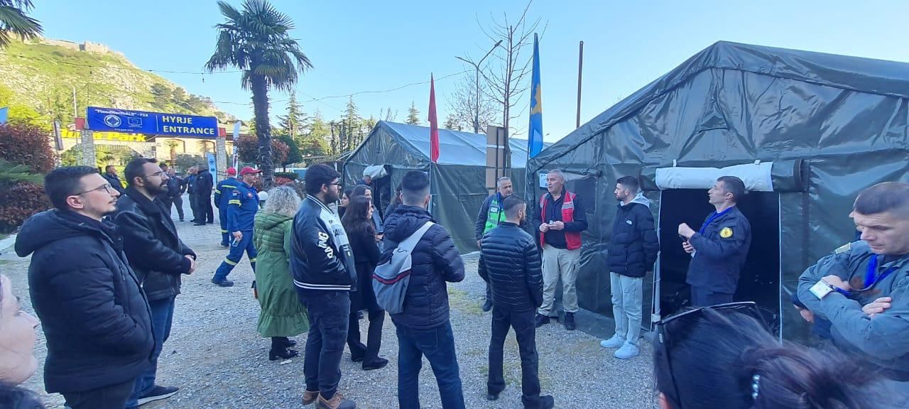 Students meeting the Teams