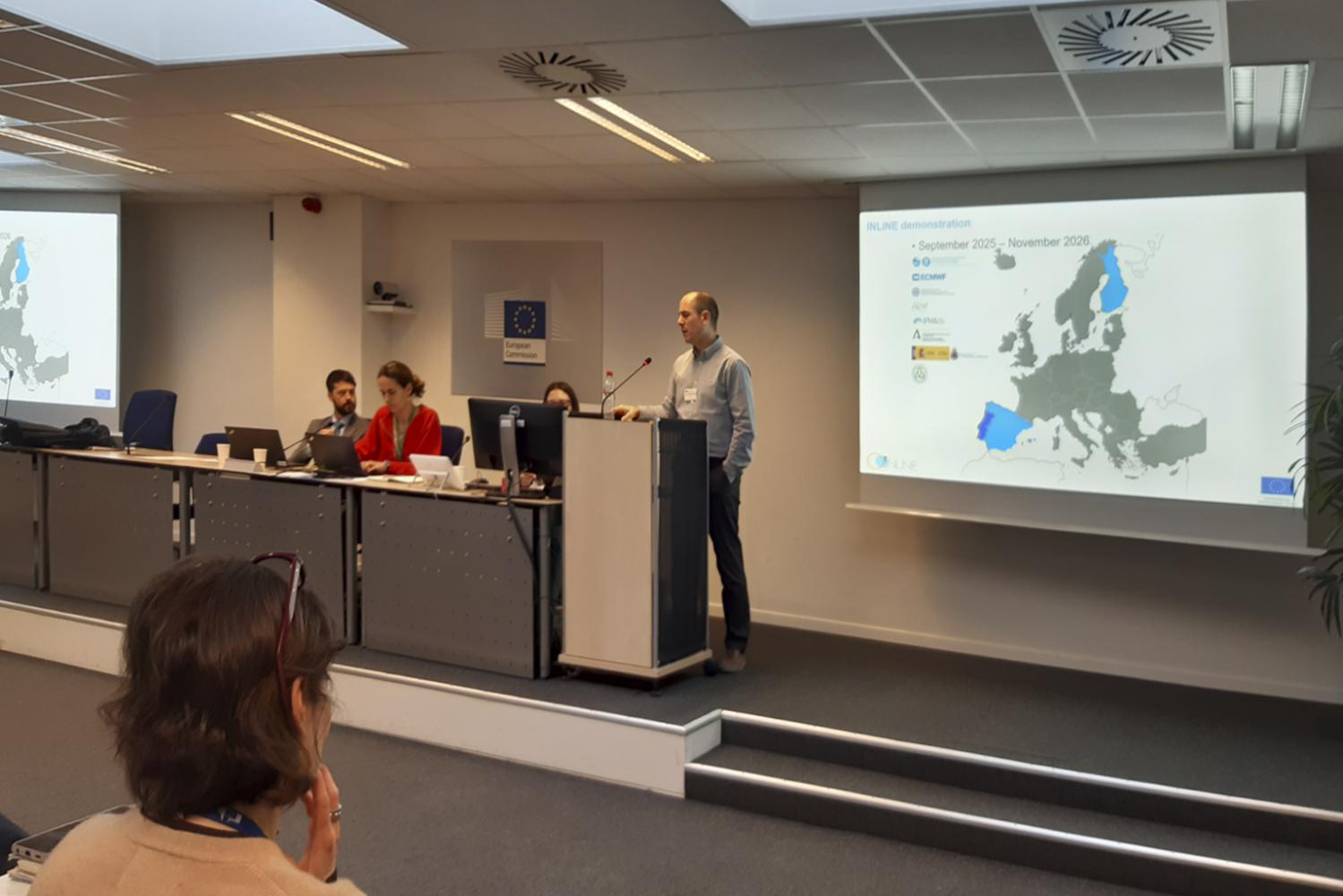 INLINE representatives at the kick-off meeting of the UCPM-KAPP call, held at the ERCC headquarters.