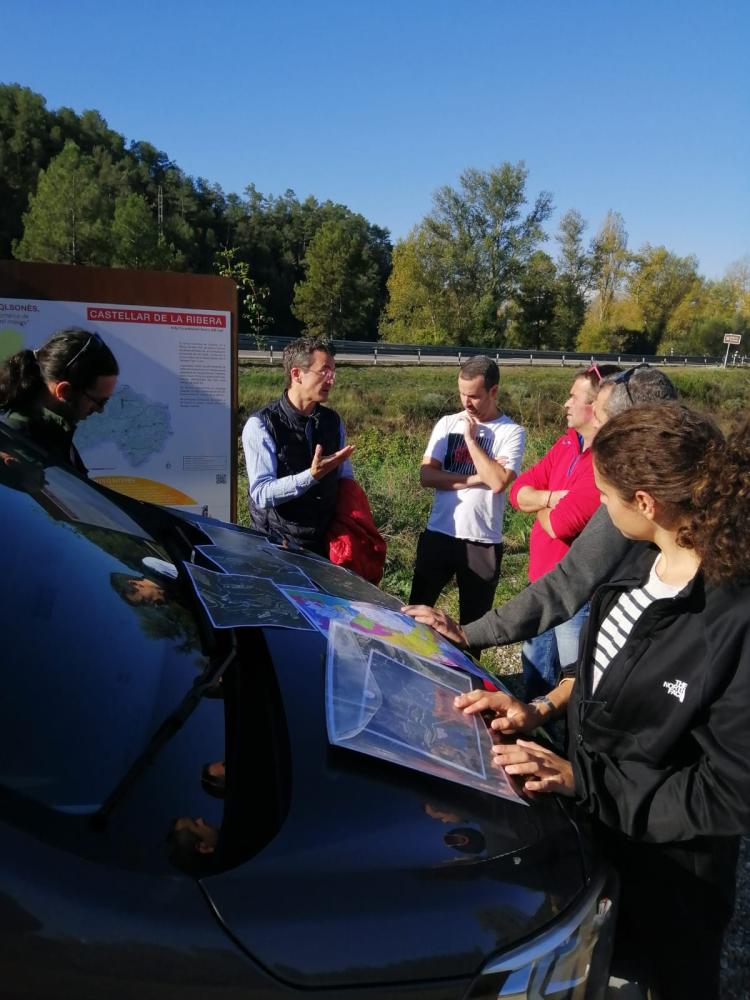 FIRE-SCENE_Field visit with mayors and landowners in the Ribera Salada pilot.