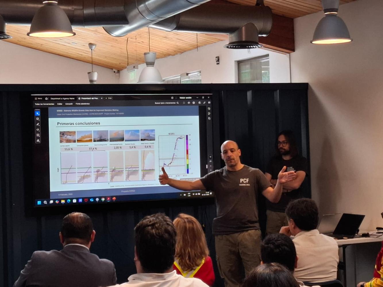 EWED_with PCF at communication event in Chile