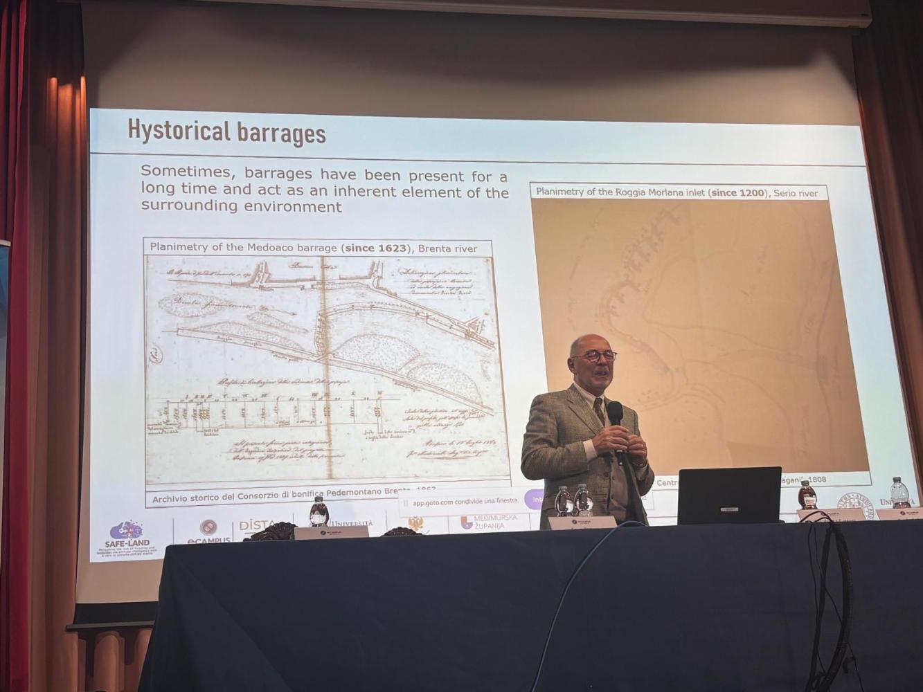 The invited speaker Prof Salandin - University of Padova