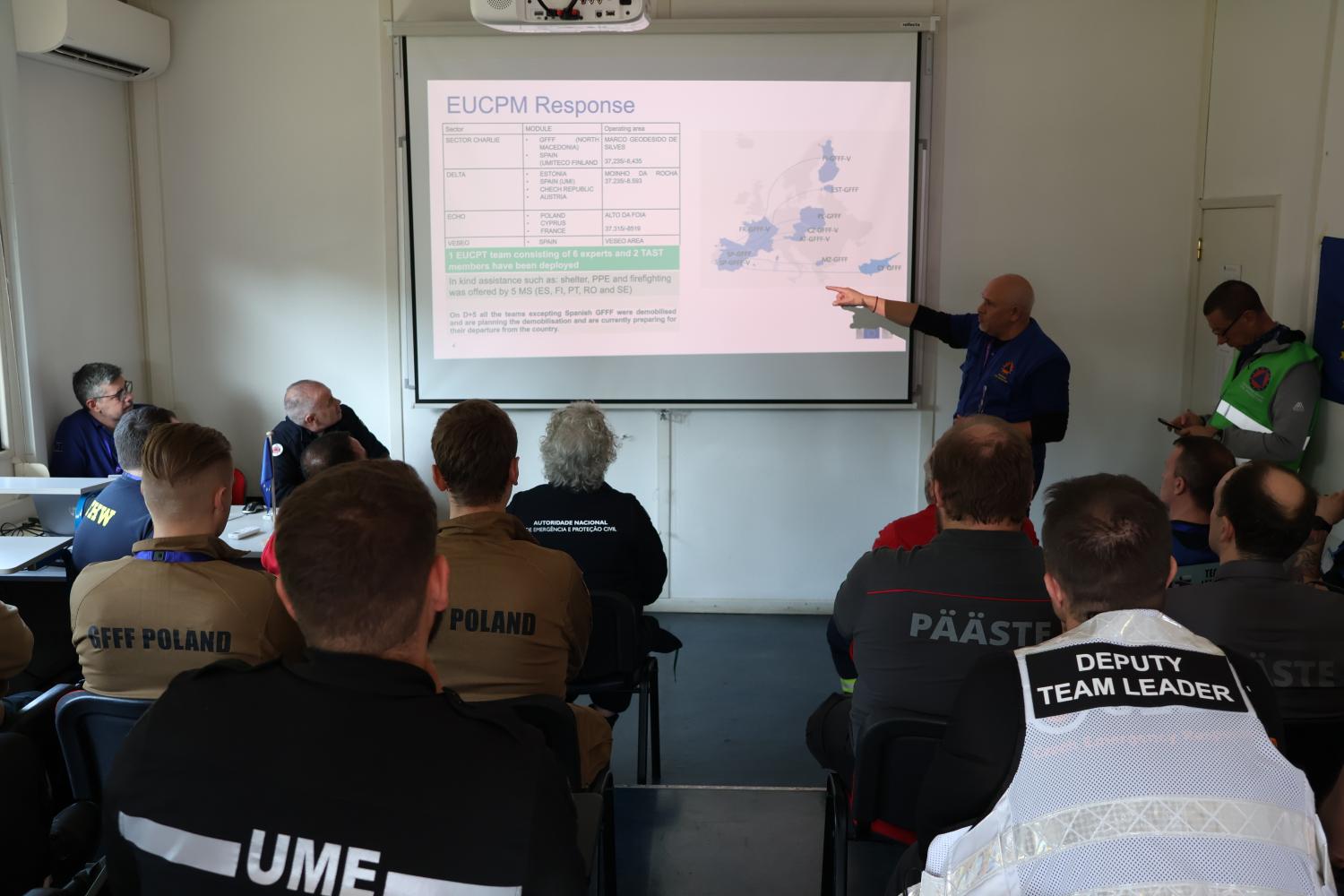 Final handover meeting.