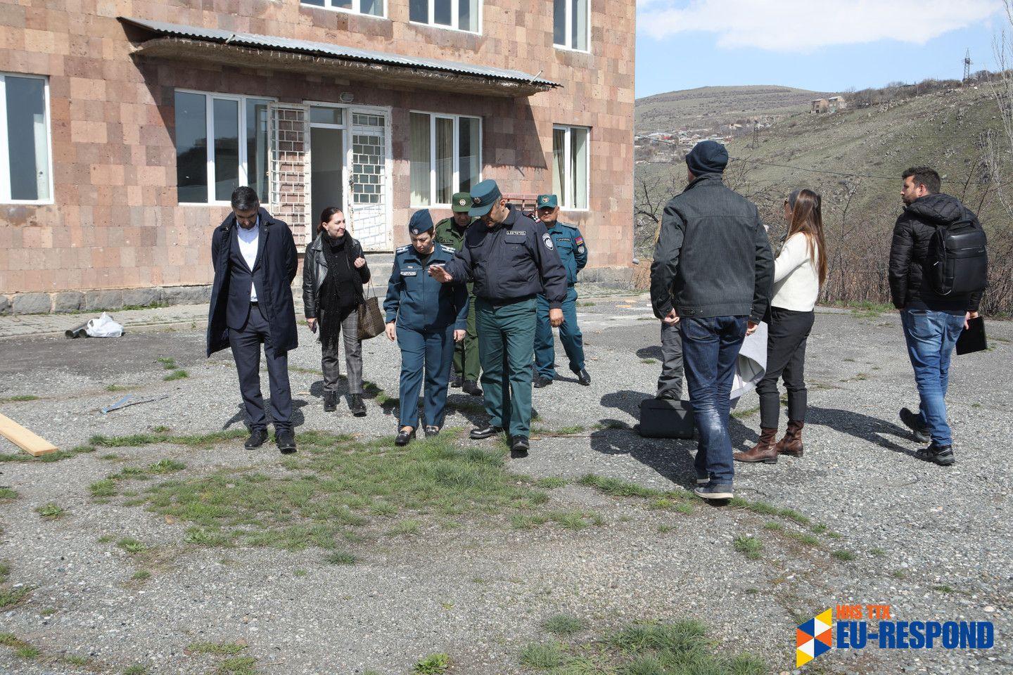 EU-RESPOND Site visit at the Lusakert Training Center