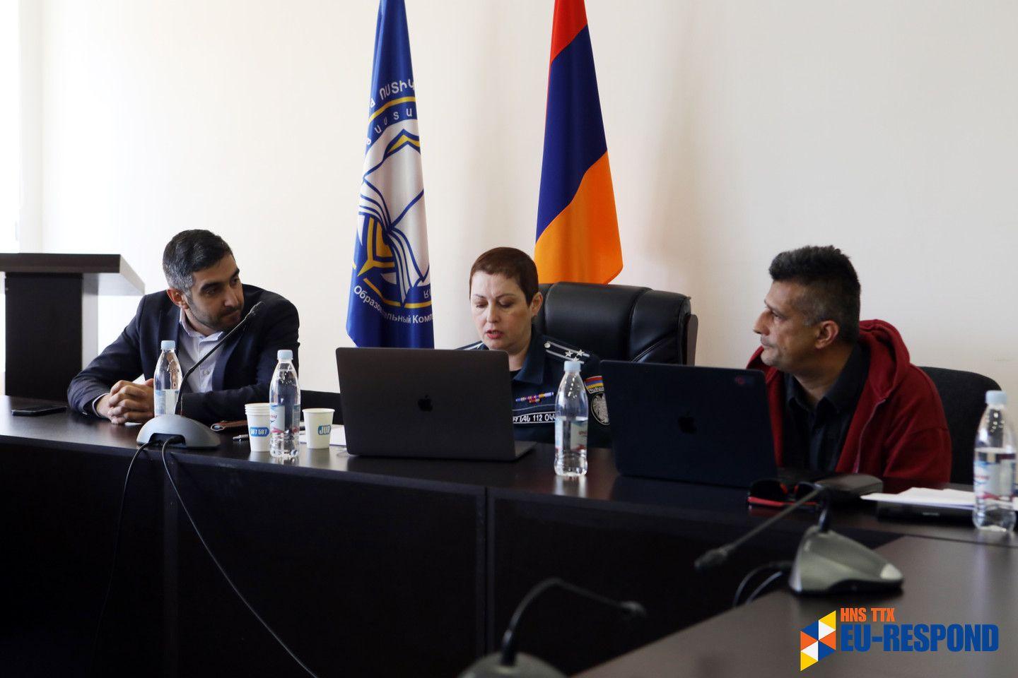 EU-RESPOND Coordination meeting - Emil Margaryan, Armine Hayrapetyan & Christophe Debray