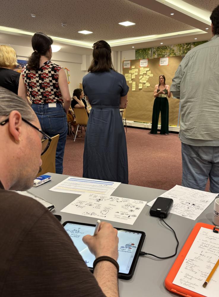 Graphic recording of workshop content