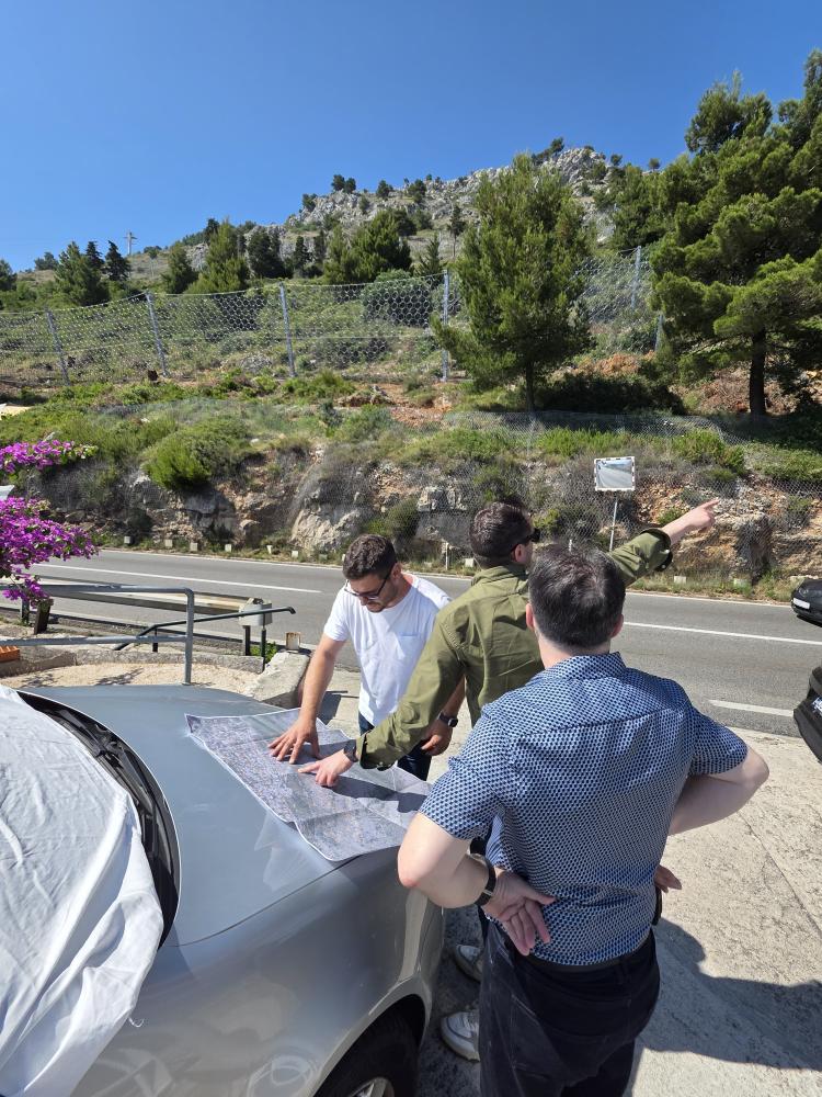 Rockfall location in Dubrovnik