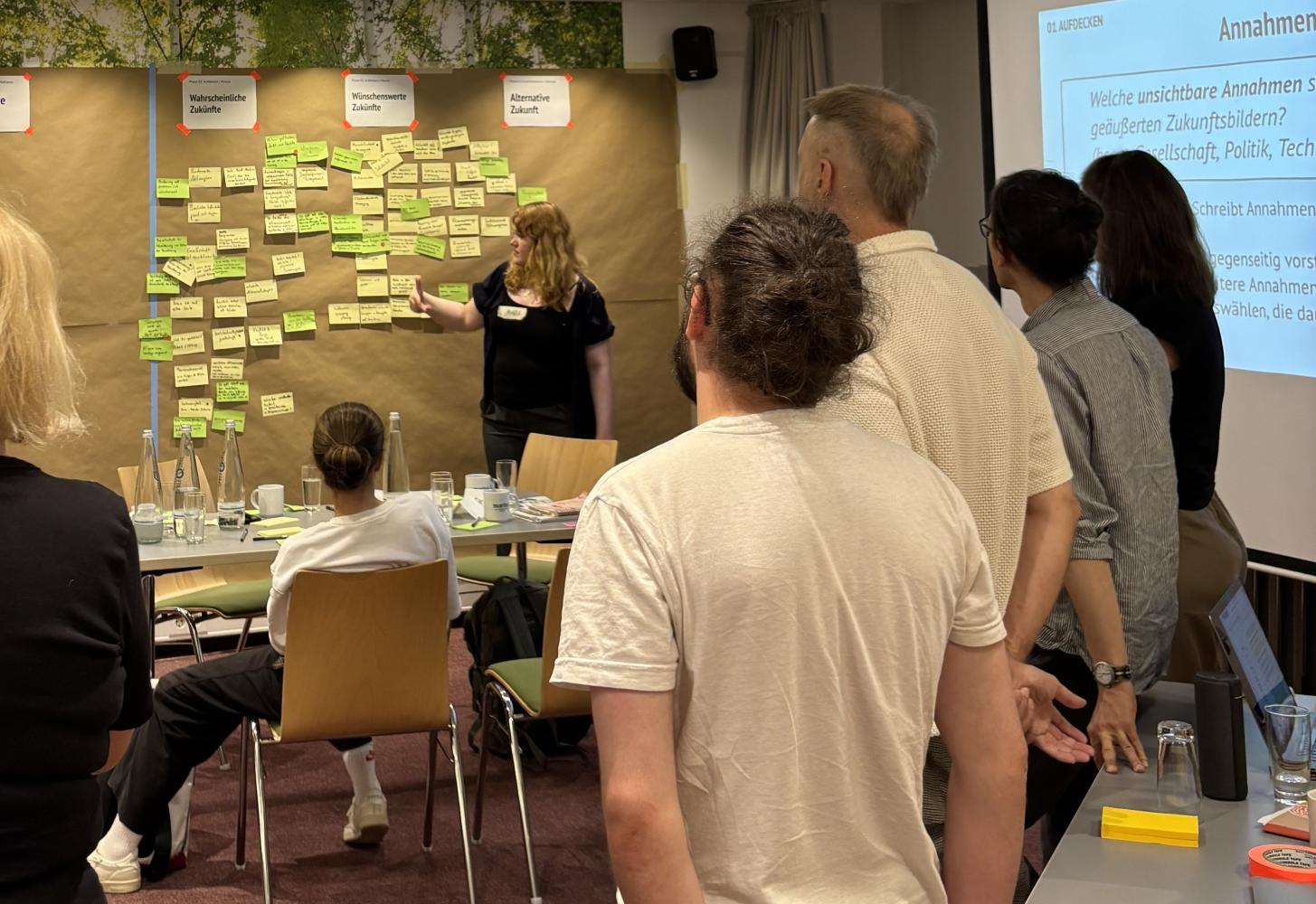 A visual representation of how participants envisage their thoughts on probable and desirable futures