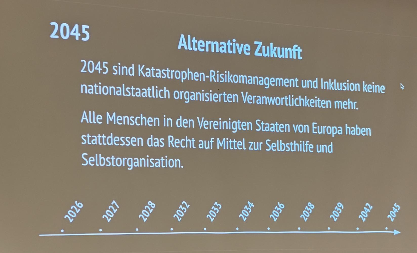 Image illustrating the task for the alternative future scenario