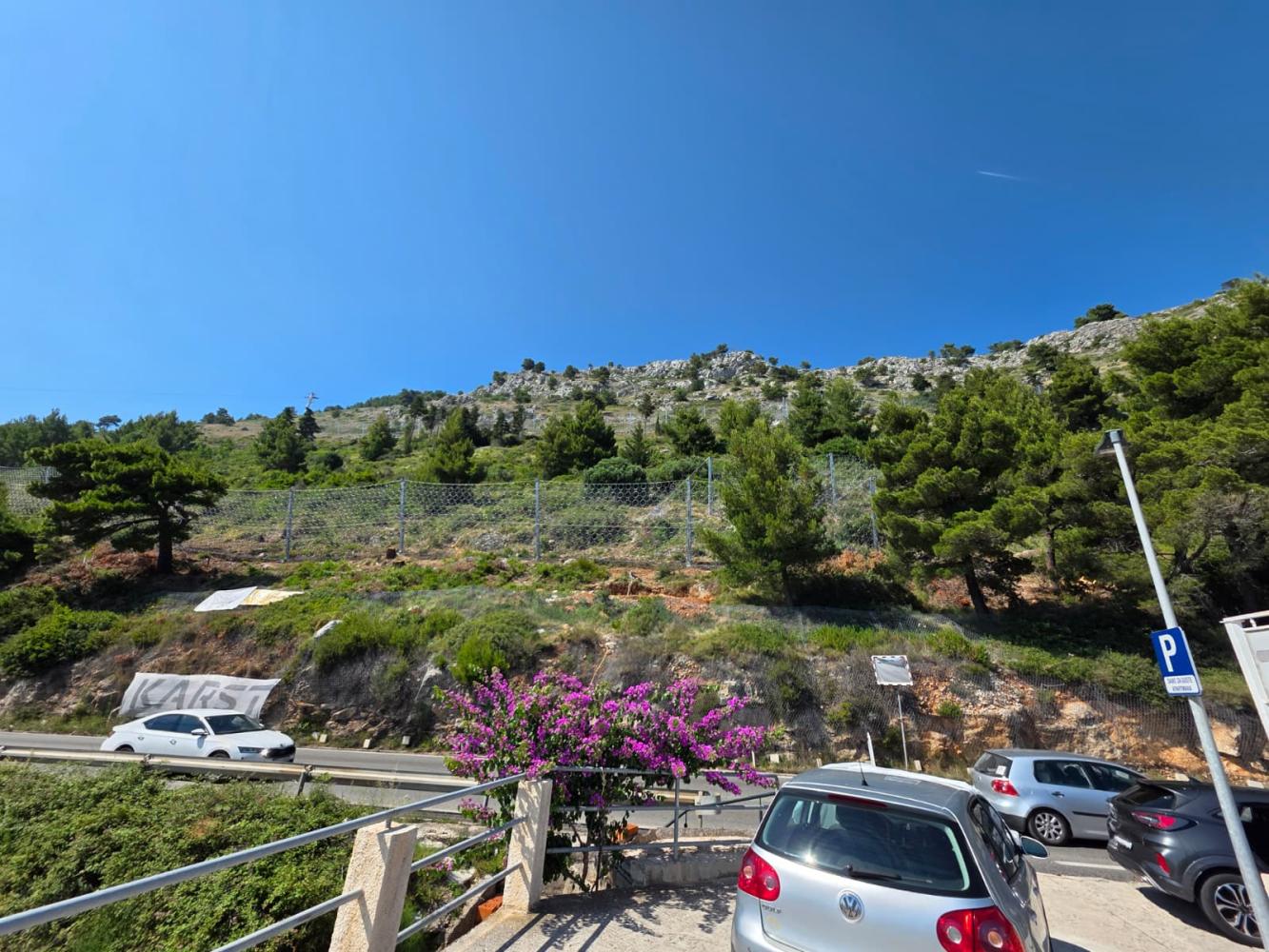 Dubrovnik rockfall location