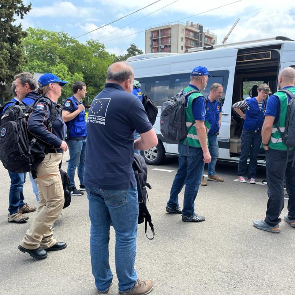 Teams preparing for departure
