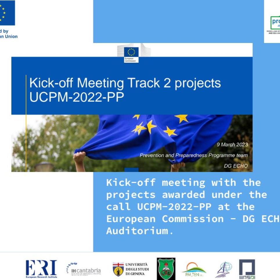 The image depicts a flyer which sum up the info about the Kick-off meeting