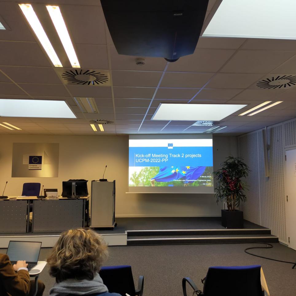 The image depicts the Kick-off meeting at bruxelles