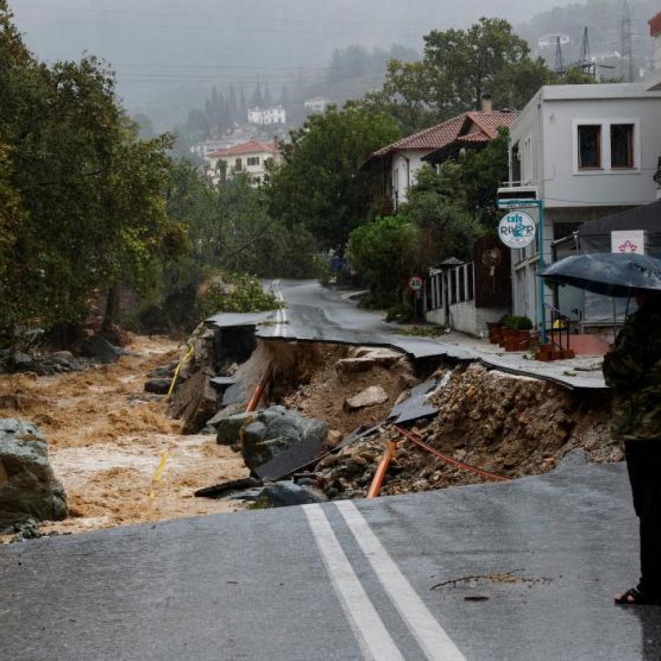 The town of Volos is one of the worst affected. Reuters