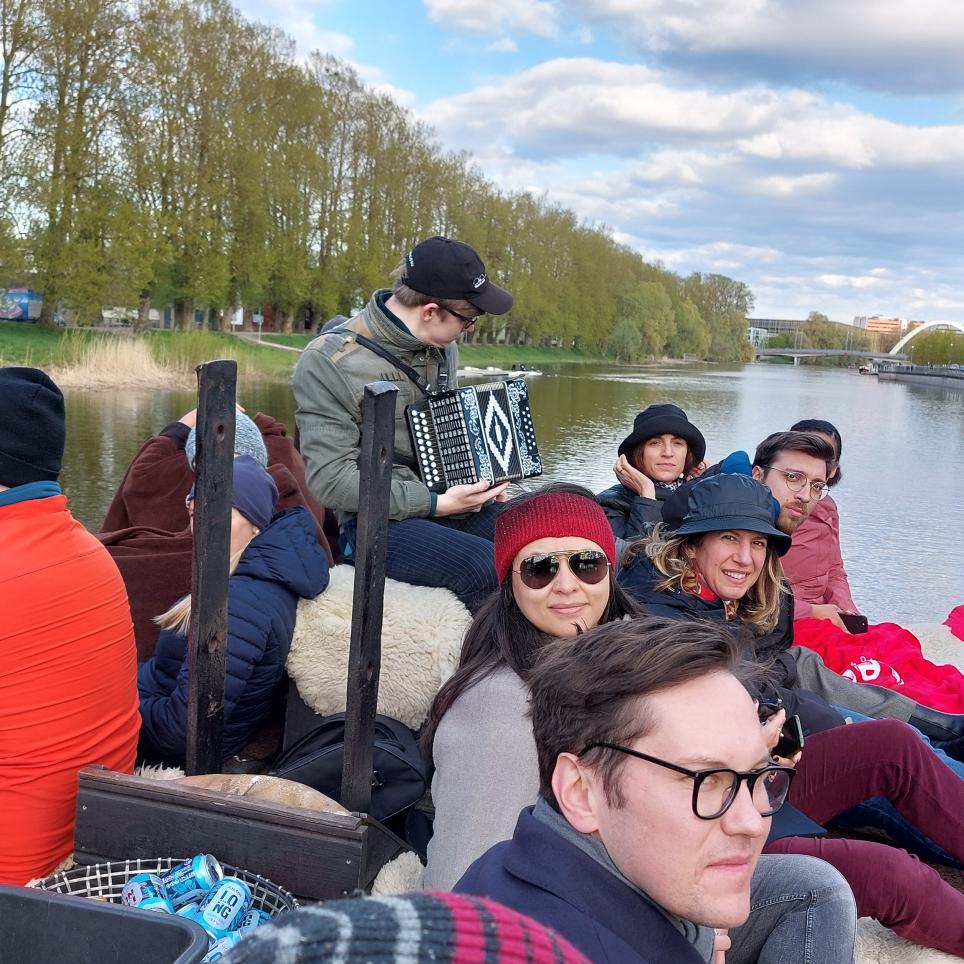 Social Dinner on boat