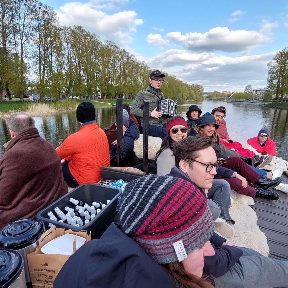 Social Dinner on boat