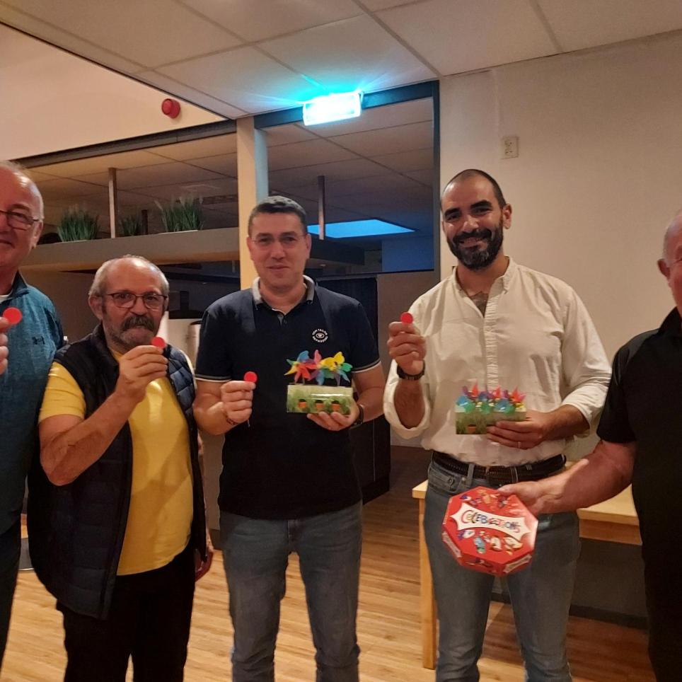 Winning team of the evening pub quiz