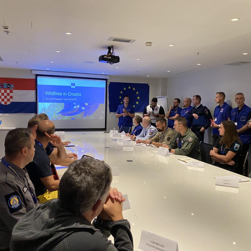 Meeting with the Croatian civil protection DG.