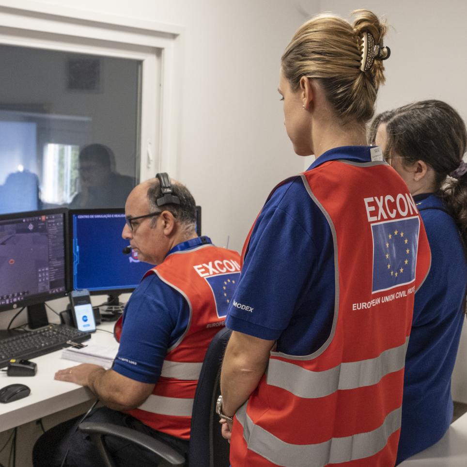 EXCON in Control Pannel of the VR BoO Assessment.