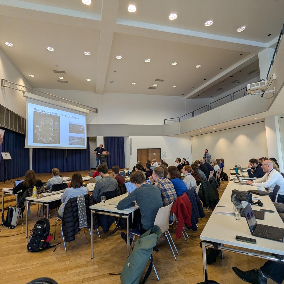 The picture shows the participants during a lecture.
