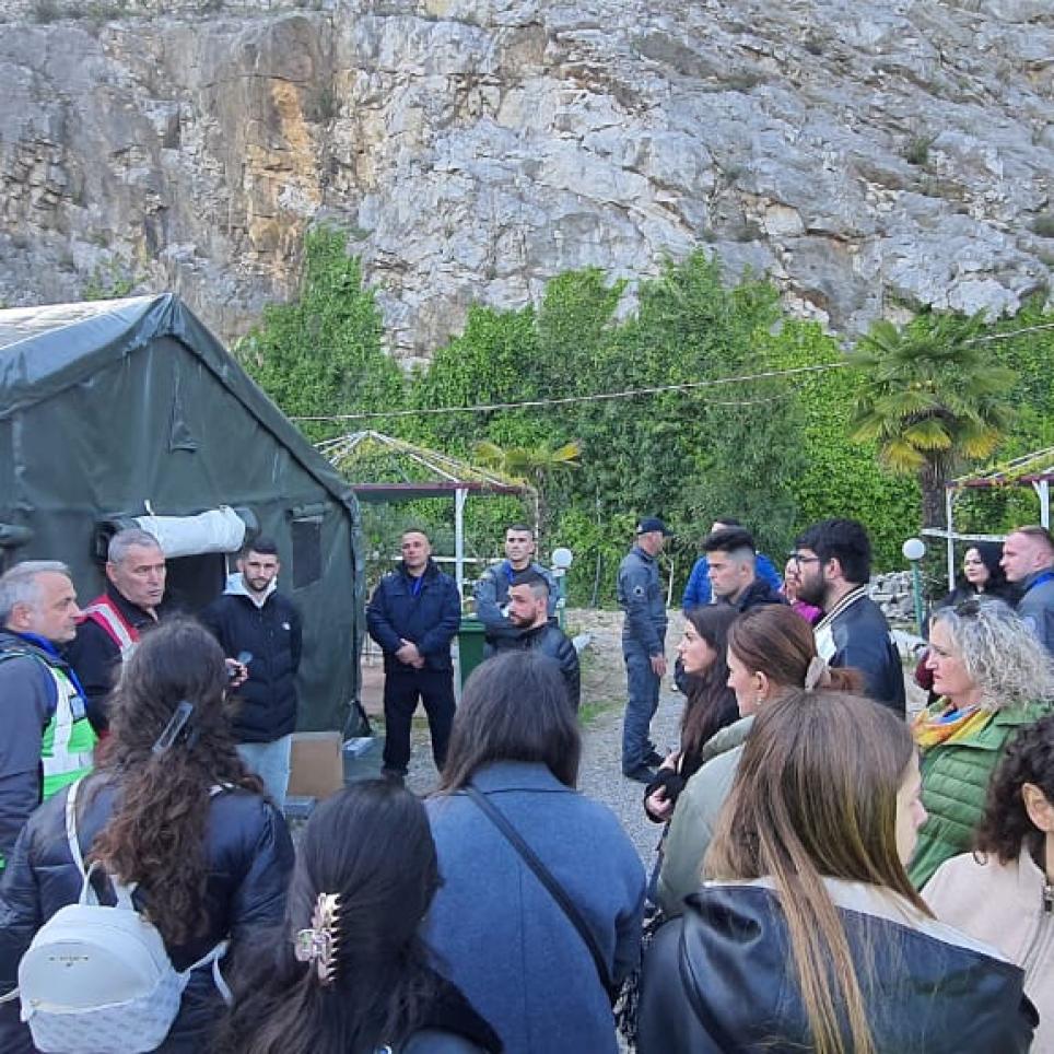 Students meeting the Teams