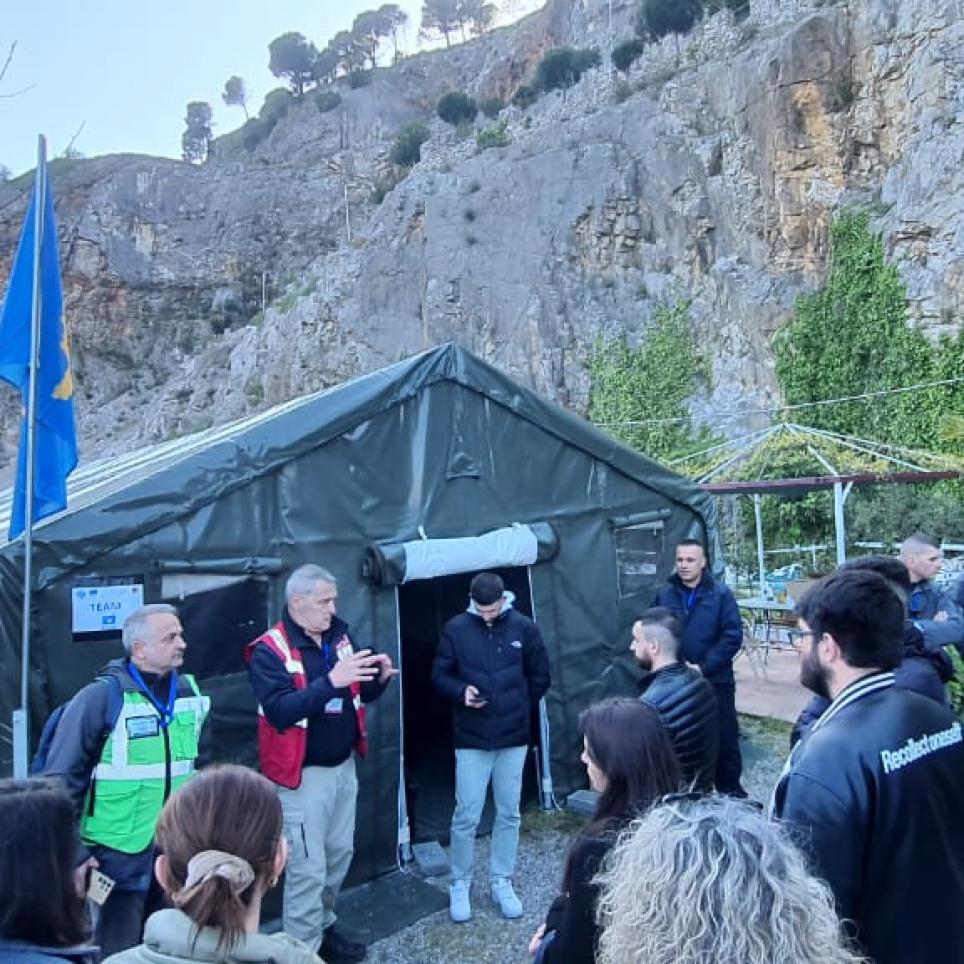 Students meeting the Teams