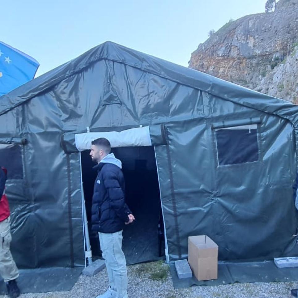 Students meeting the Teams