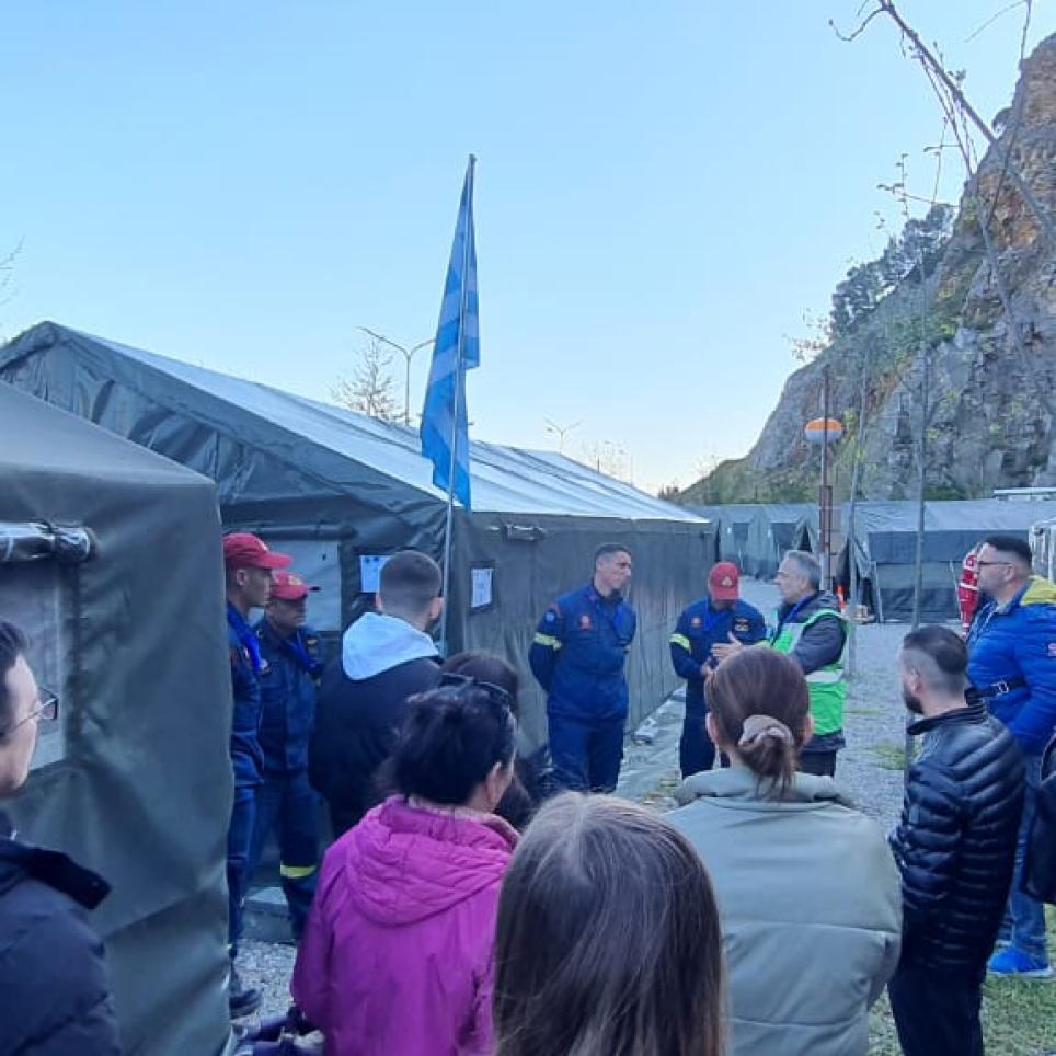 Students meeting the Teams