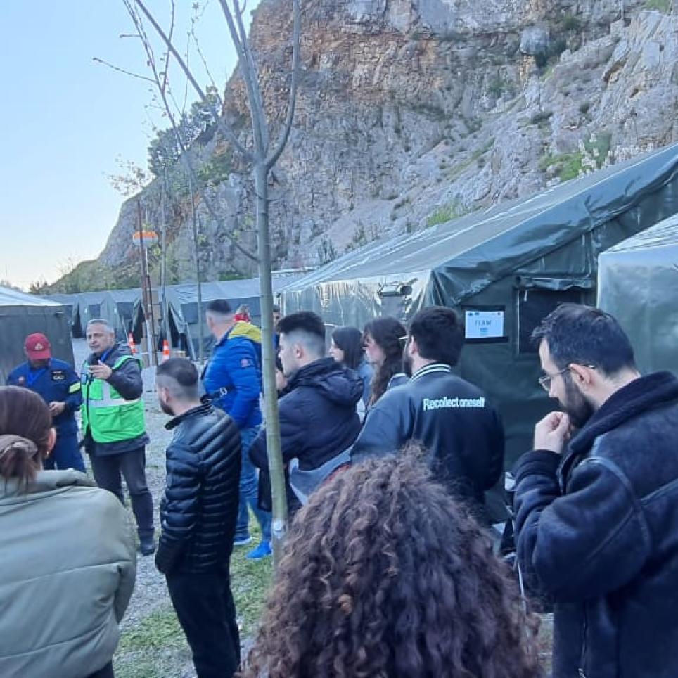 Students meeting the Teams