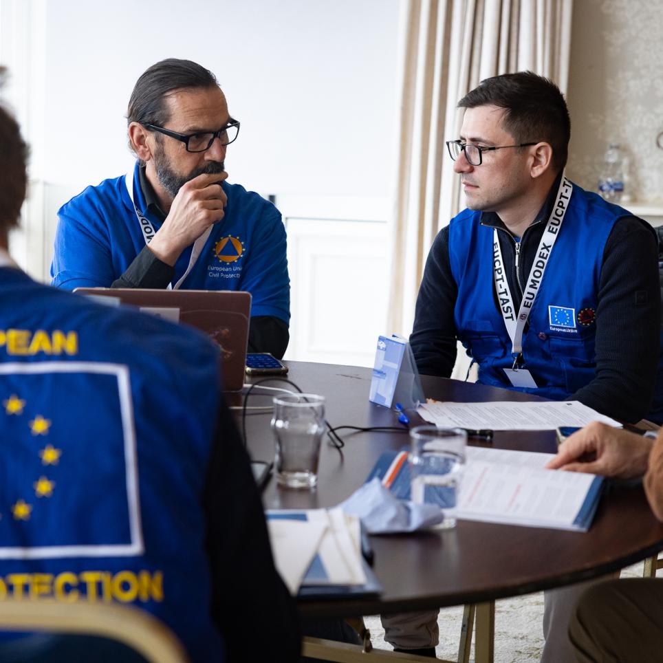 Team Bravo at a discussion
