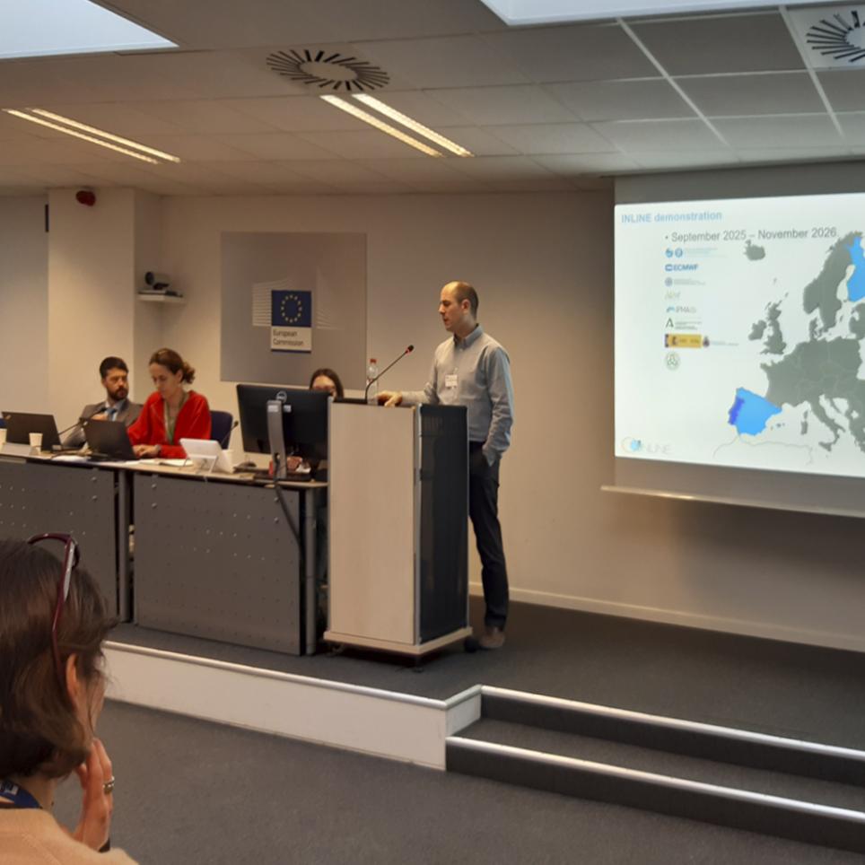 INLINE representatives at the kick-off meeting of the UCPM-KAPP call, held at the ERCC headquarters.