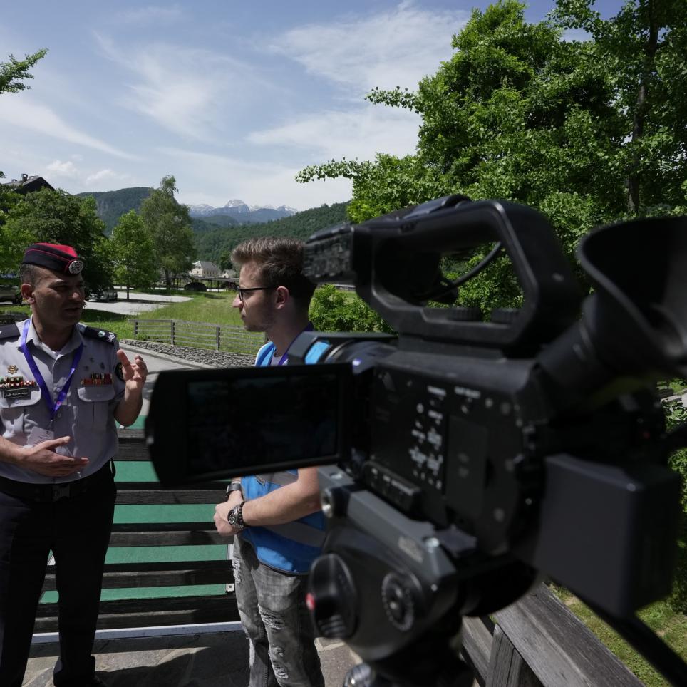 Media interview with one of the participants (Module Flash Flood Team JO