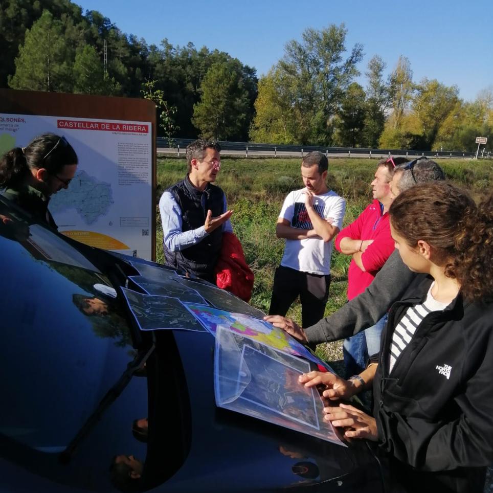 FIRE-SCENE_Field visit with mayors and landowners in the Ribera Salada pilot.