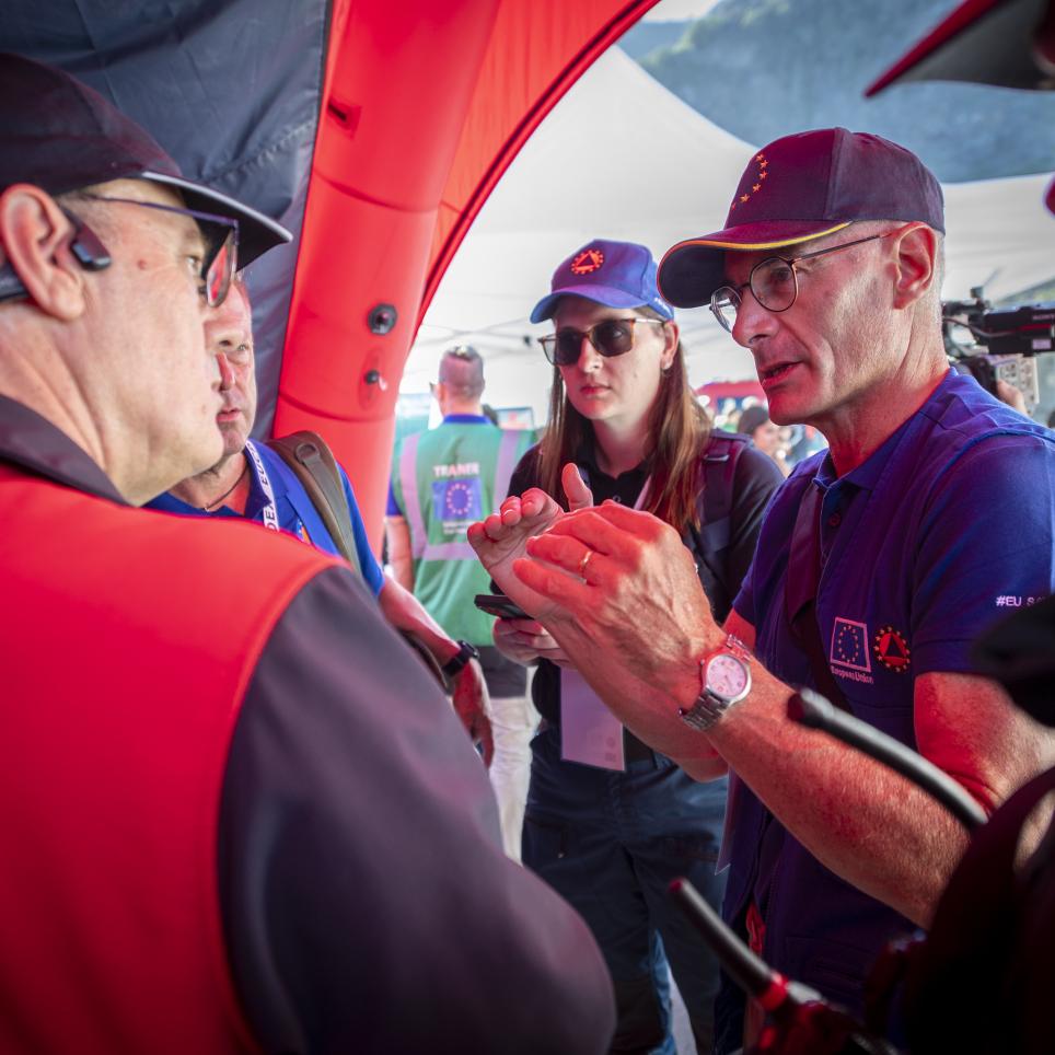 Red Cross with other EUCPT