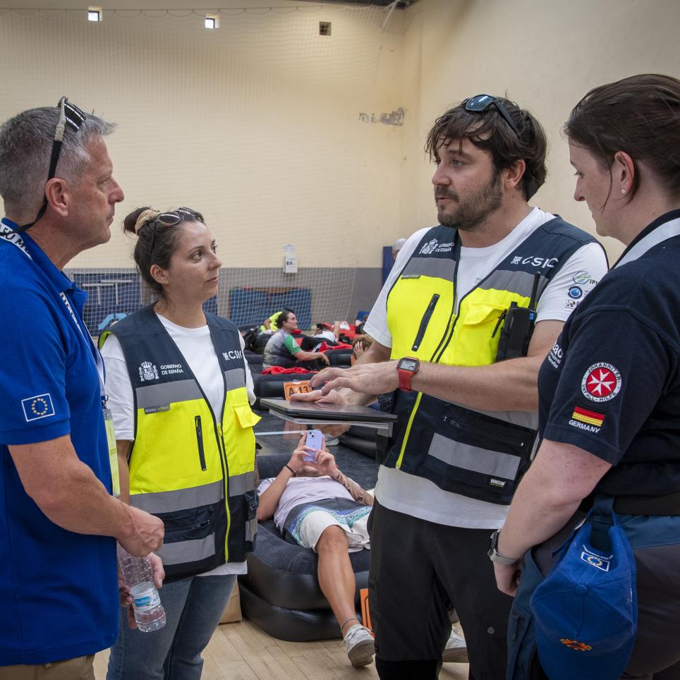 Team Alpha at evacuation place